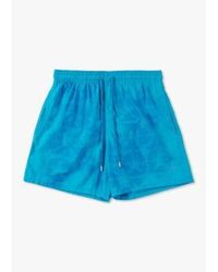 Vilebrequin - Herren wasserreaktive laufstars schwimmen shorts in blau - Lyst