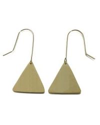 Just Trade - Geometric Triangle Drop Earrings - Lyst