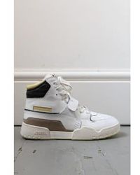 Isabel Marant - And Yellow Alsee Leather Hi Top Sneakers 37 - Lyst
