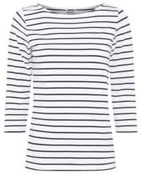 Great Plains - Essential Jersey Top Optic /white Organic Cotton 10 - Lyst