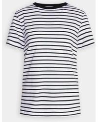 SELECTED - | Striped Organic Cotton T-shirt Xs - Lyst