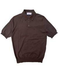 Fresh - Extra Fine Crepe Cotton Knitted Polo - Lyst