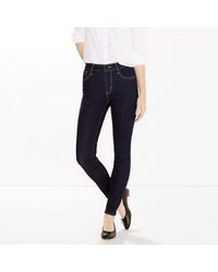 Levi's Blue 721 High Rise Skinny Jeans Lone Wolf 18882 0027