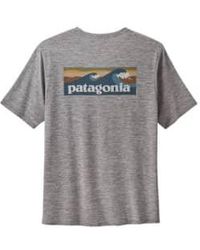 Patagonia - Camiseta Ms Capilene Cool Daily Boardshort Logo Feather - Lyst
