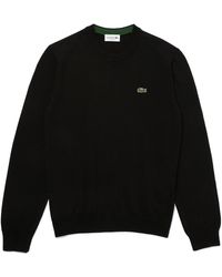 Lacoste - Organic Cotton Sweater Round Neck - Lyst