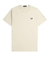 Fred Perry - Crew Neck Short Sleeved T Shirt Oatmeal - Lyst