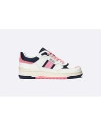 Polo Ralph Lauren - Masters sport leather trainer pink - Lyst