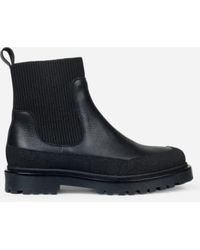 ANGULUS - Chelsea Boots With Track Sole Leather - Lyst