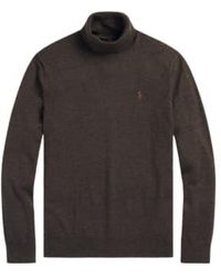 Ralph Lauren - Turtleneck Sweater M Brown - Lyst