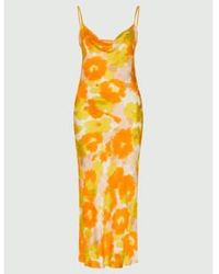 Marella - Pinks Print Camisole Strappy Midi Dress Uk8 - Lyst