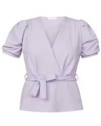 Sisters Point - Nasa Puff Sleeve Blouse Lilac - Lyst