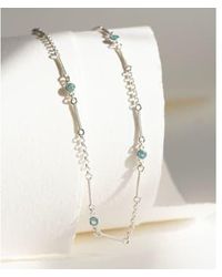 Zoe & Morgan - Azalea Apatite Silver Necklace One Size - Lyst
