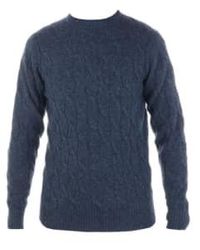 FILIPPO DE LAURENTIIS - Marled Wool & Cashmere Cable Knit Sweater Gc3ml 880 50 - Lyst