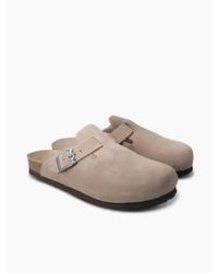 Genuins - Riva Sandals Velour Taupe - Lyst