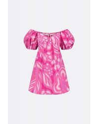 FABIENNE CHAPOT - Hot Rose Regina Short Dress 34 - Lyst