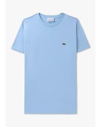 Lacoste - Herren pima-baumwoll-t-shirt in blau - Lyst