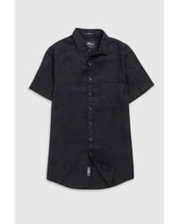 Rodd & Gunn - Rodd And Gunn Palm Beach Short Sleeve Linen Shirt In Midnight Lp6266 - Lyst