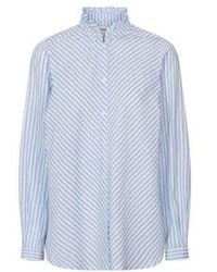 Lolly's Laundry - And Light Blue Stripe Hobart Shirt Xl - Lyst