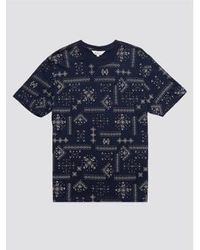 Ben Sherman - Geo Print T -shirt Navy S - Lyst