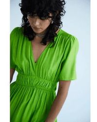 Ichi - Quilla Greenery Dress - Lyst
