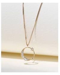 Zoe & Morgan - Celestia Diamond Necklace One Size - Lyst
