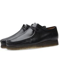 mens black leather wallabees