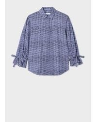 Paul Smith - Check Pattern Mid Tie Sleeve Shirt Size: 12, Col: 14 - Lyst