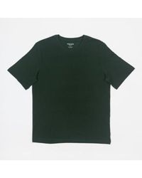 Jack & Jones - T-shirt mince base en coton biologique en vert foncé - Lyst