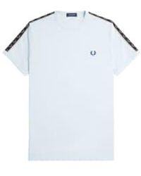 Fred Perry - Taped Ringer T-shirt Light Ice / Warm - Lyst