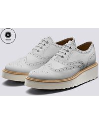 white platform oxford shoes