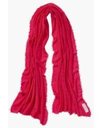 PUR SCHOEN - Hand Felted Cashmere Soft Scarf Raspberry Himbeere Gift - Lyst