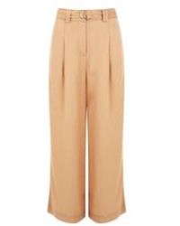 French Connection - Elkie Twill Trouser Or Biscotti - Lyst