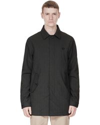 fred perry long coat