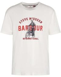 Barbour - Speedway T-shirt Whisper S - Lyst