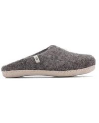 Egos - Hand Made Brown Felted Wool Slippers - Lyst