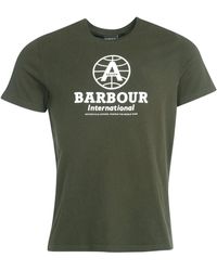 Barbour - International Archive A7 T Shirt Forest - Lyst