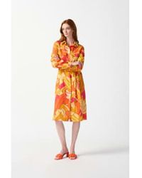 Joseph Ribkoff - Linen Blend Floral Shirt Dress - Lyst