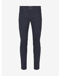 Sand - Burton Suede Touch Trousers Col: 590 Navy, Size: 34/34 - Lyst