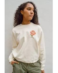 Knowledge Cotton - Embroidered Egret Sweater Xs - Lyst