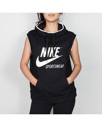 nike archive white graphic cropped hoodie