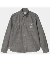 Carhartt - Chemise Clink Shirt Rinsed S / Gris - Lyst