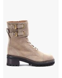 See By Chloé - S Mallory Buckled Biker Boot - Lyst