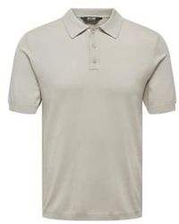 Only & Sons - Only And Sons Knitted S/s Polo - Lyst