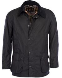 Barbour - Ashby Wax Jacket Navy - Lyst