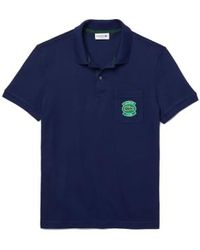 Lacoste - Regular Fit Cotton Pique Pocket Polo Shirt M - Lyst