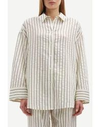 Samsøe & Samsøe - Solitary Stripe Marika Shirt 14907 - Lyst