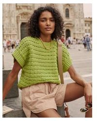 Varley - Fillmore Crew Knit In Limeade - Lyst