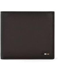 BOSS - Ray_4 Cc Dark Billfold Wallet With Coin Holder 50491962 201 One Size - Lyst