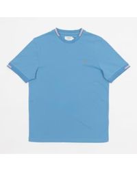 Farah - Bedingfield tipping t-shirt in blau - Lyst