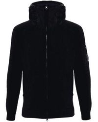 C.P. Company - Cotton Mixed Hooded Knit Total Eclipse 50 - Lyst